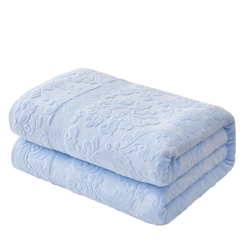 Hengyuanxiang Towel Blanket, Pure Cotton, Summer Nap Thin Style, Traditional Quilt, Adult Air Conditioning Blanket, All-Cotton Jacquard Towel Blanket, Summer Quilt