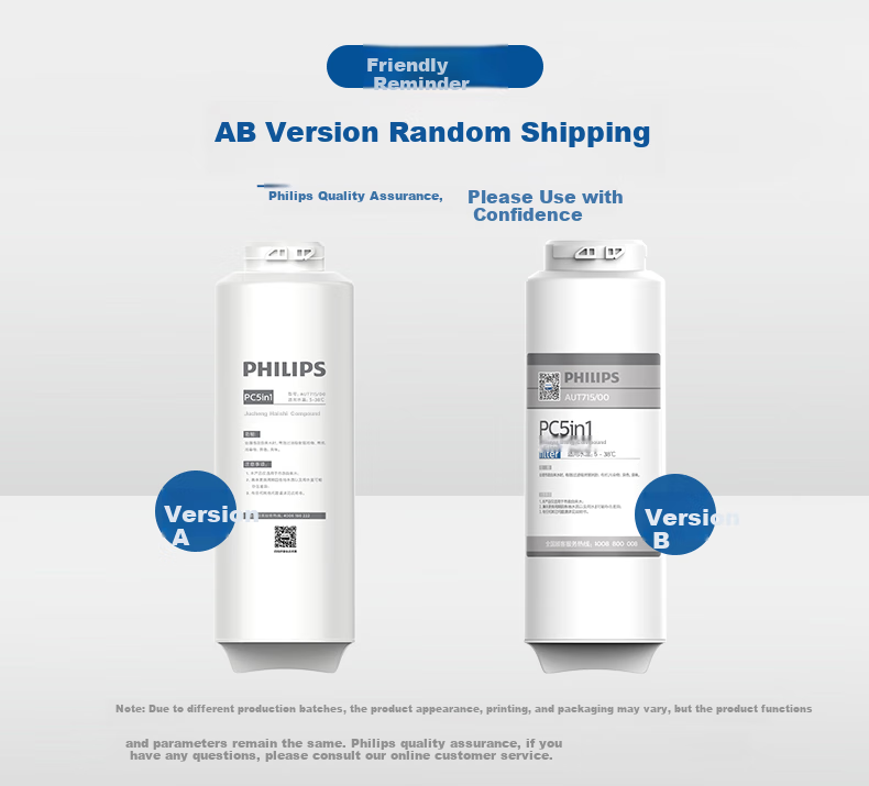 PHILIPS Household Water Purifier 400G Small Square Box Original Reverse Osmosis Filter Cartridge AUT745/00 (Compatible with AUT2033, AUT2036) 5
