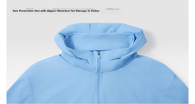 Beneunder Sun Protection Jacket for Men, Lightweight Outerwear, Quick-Drying Fishing Sports Coat with Removable Hood, DS007 Moonlight Blue XL 14