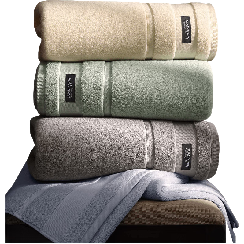 Canasin Bath Towel, 32S Pure Cotton, Ultra-Soft, Extra Large And Thick, Class A, for Adult Men And Women, Gray, 150*80cm, Sports
