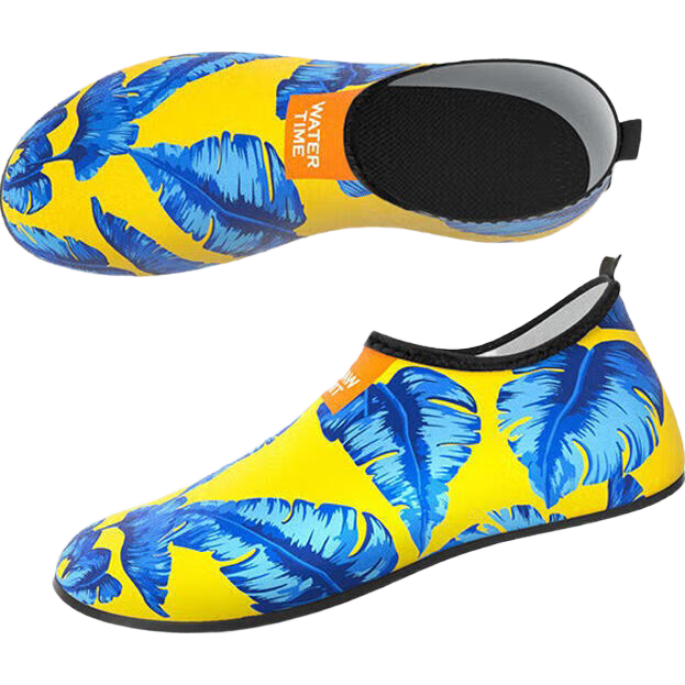 WATERTIME / Shuichuan Diving Quick-Drying Non-Slip Beach Snorkeling Shoes, Seaside Stream Tracing Socks, Wading Shoes, Diving Equipment, Yellow XL