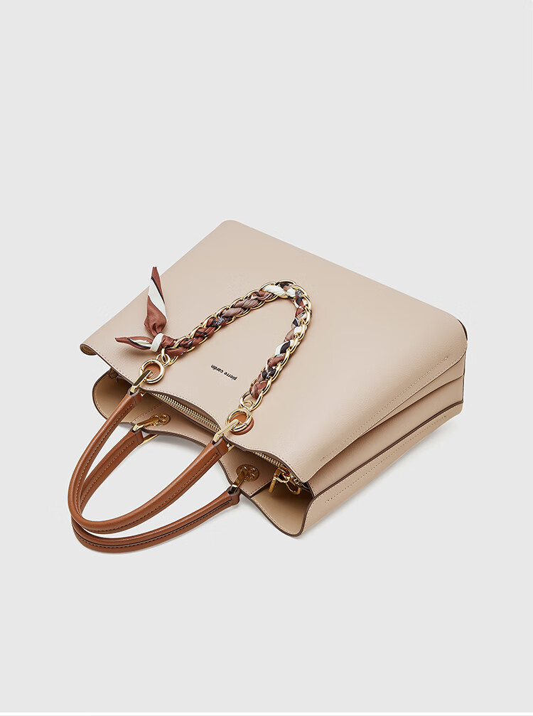 Pierre Cardin Women's Handbag, Tote Bag, Shoulder Bag, Crossbody Bag, Commuter Bag, Mom Bag, Holiday And Birthday Gift, Brown, with Free Gift Box 23