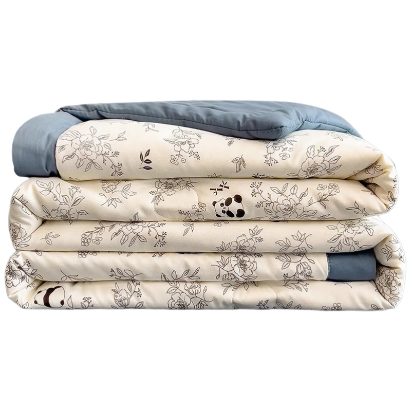 Aiwei Fiber Washed Cotton Summer Quilt Thin Quilt Air Conditioning Quilt 2 Jin 150*200cm [Mira Garden]