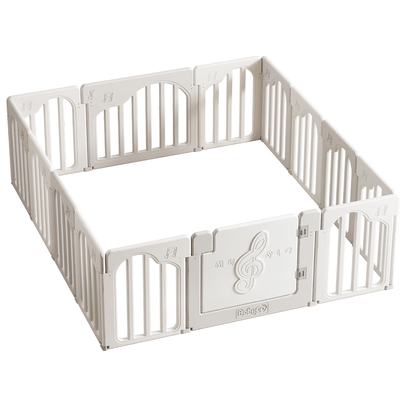 BG-BABYGO Musician Playpen Baby Crawling Mat Integrated Baby Safety Fence Indoor Home Child Barrier