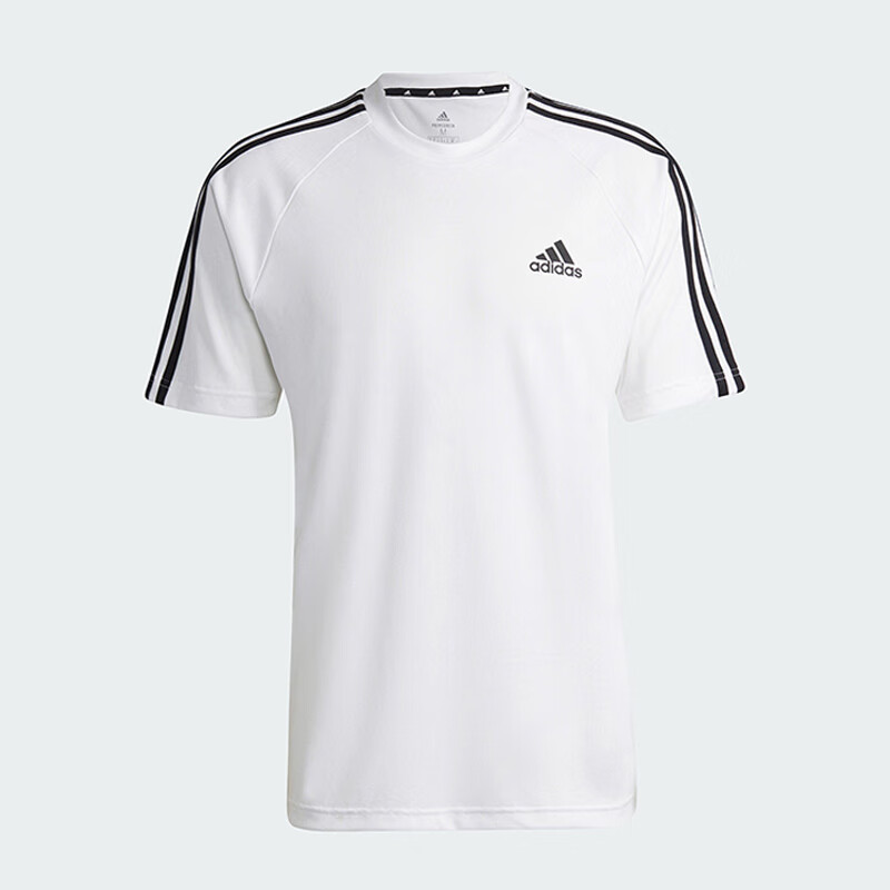 Adidas Men's M SERENO 3S T Casual Sports Short-Sleeve T-Shirt H28900, White, Size L