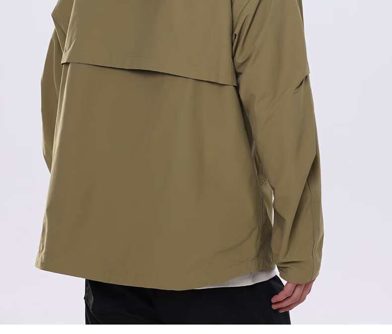 MARKLESS Hooded Windproof Jacket for Men, Cotton, Durable, Crisp Casual Men's Coat 5151 Black M 20