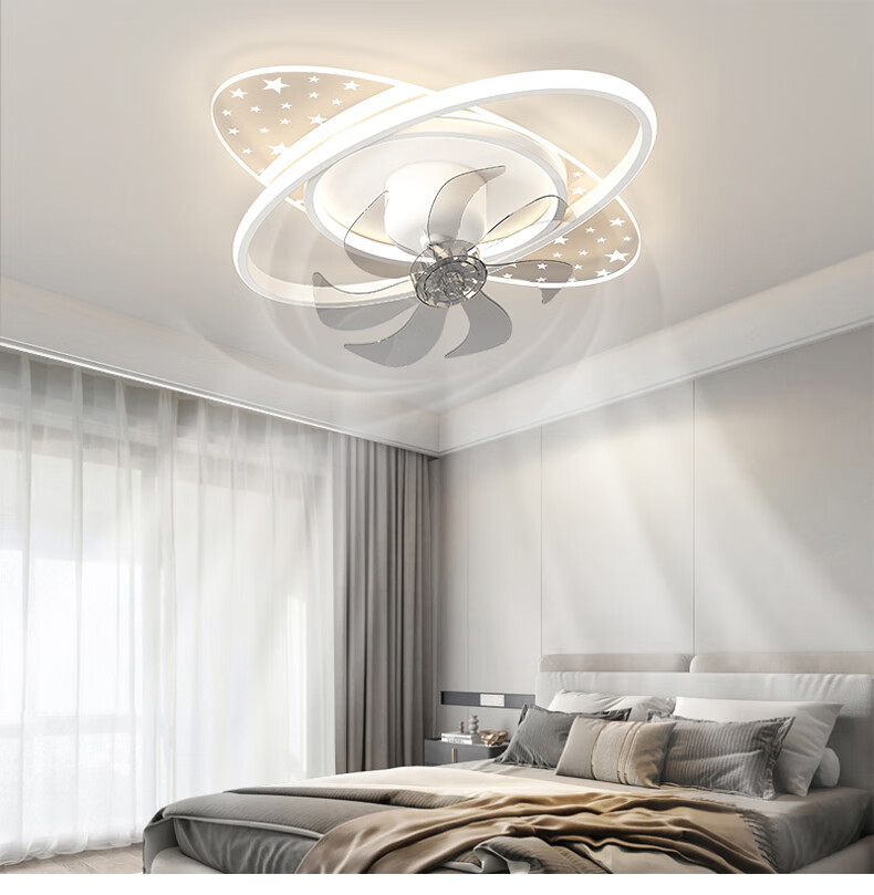 Zhangcheng LED Ceiling Fan Light, Integrated Bedroom And Dining Room Eye-Protecting Zhongshan Lighting Fixture with Installation Included 22