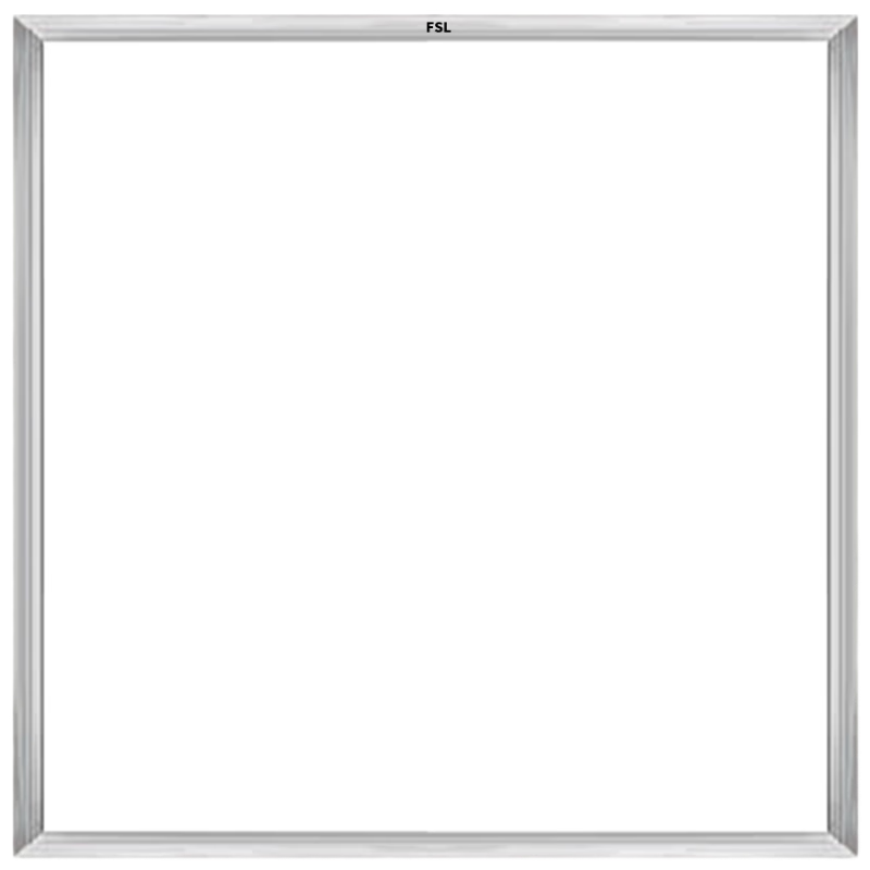 FSL Foshan Lighting Full Spectrum Integrated Ceiling Light LED Panel Light 300×300 18W Brushed Silver White Light (6000K) Ra97
