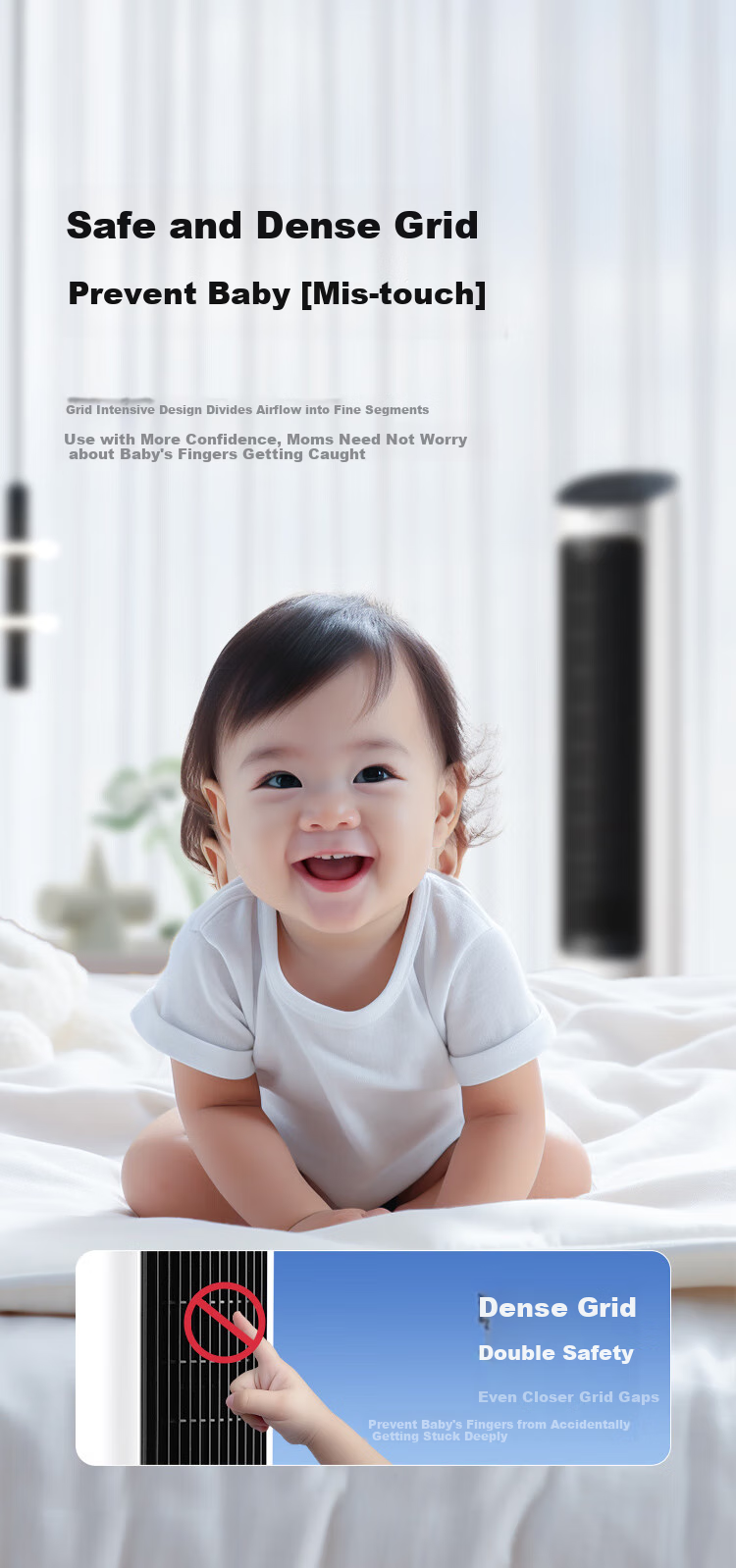 GREE [Plasma Sterilization] Home Air Conditioner Fan with Humidification, Cooling Fan with Water Cooling, Bladeless Tower Fan, Energy-Saving Cooling Machine, Air Cooler KS-06X70Dag 18