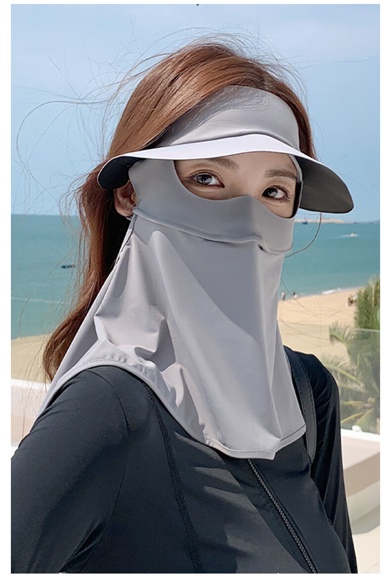 FitonTon Sun Protection Face Mask for Women, Neck Guard, Face Covering, Summer Outdoor Cycling UV-Resistant Full-Face Sunshade Mask for Wome 16