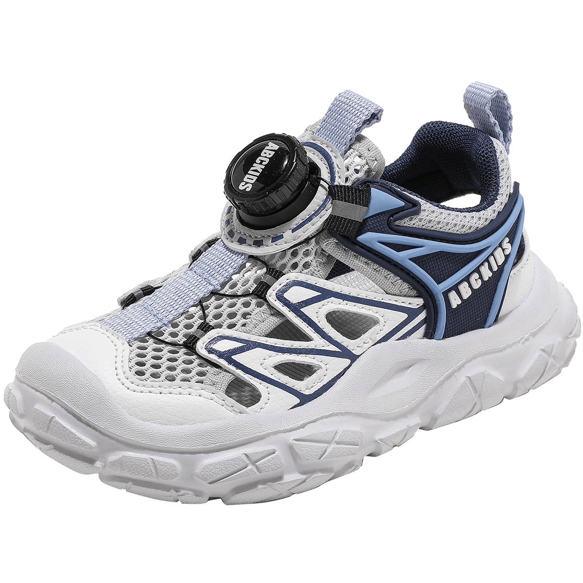 ABC KIDS Children's Shoes Summer Style Boys And Girls Cage Shoes Hollow-Out Sneakers for Older Children 3254 Beige/blue-Gray 30