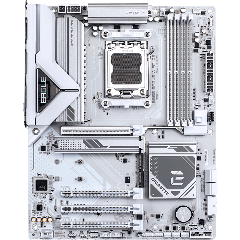 GIGABYTE Ice Eagle B850 EAGLE WIFI7 ICE Motherboard DDR5 Supports AMD CPU AM5 9700X 9800X3D 9900X 9600X