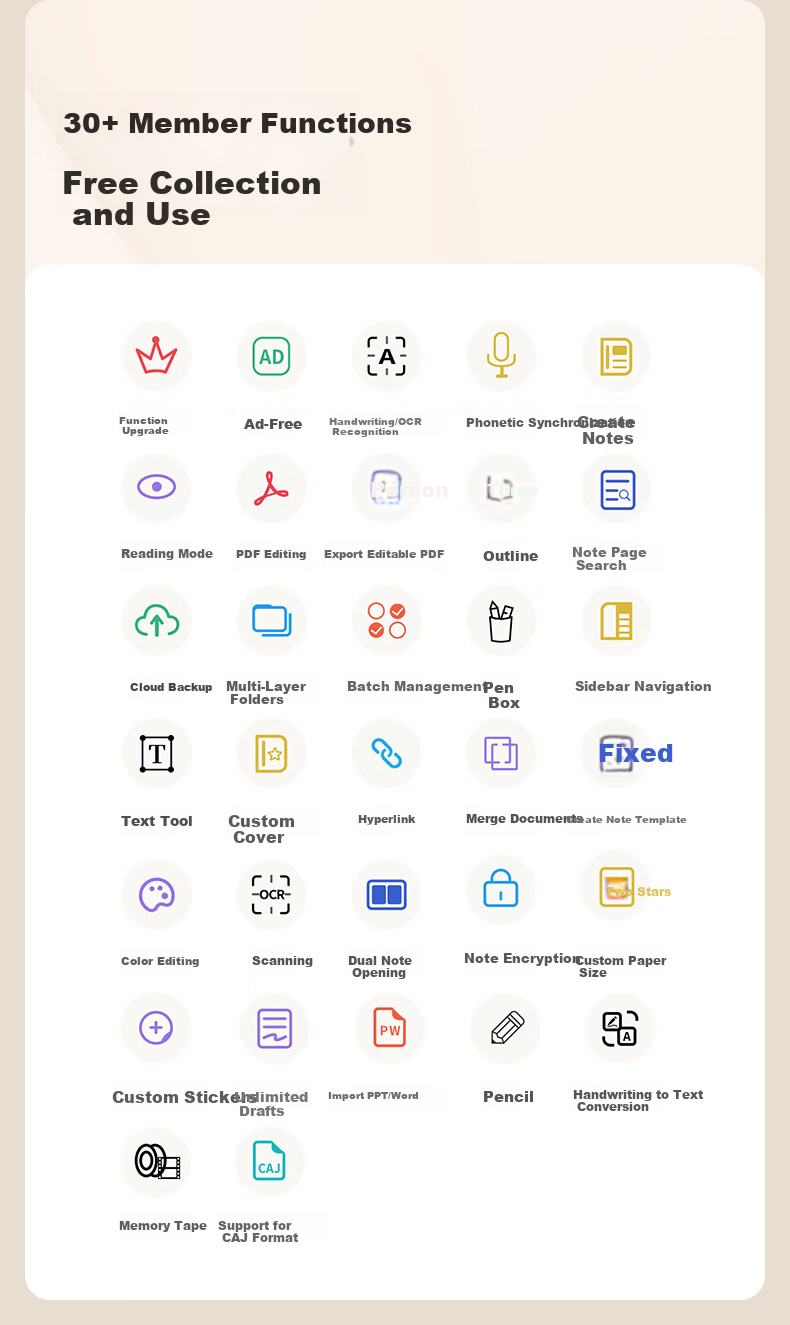 XP-Pen [Color Note Tablet] Handwriting Electronic Notebook, Meeting Record Smart Office Pad E-Ink Book E-Reader Magic Note Pad 12