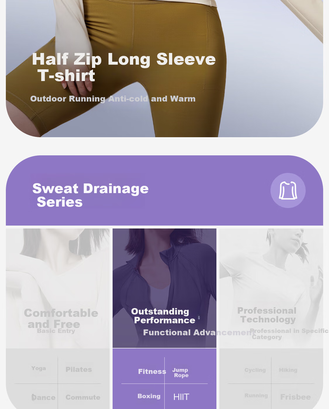 Keep Long-Sleeve T-Shirt for Women, Spring Outdoor Running Sportswear, Fitness Warm Breathable Top, Oat Milk Color, Size S 2