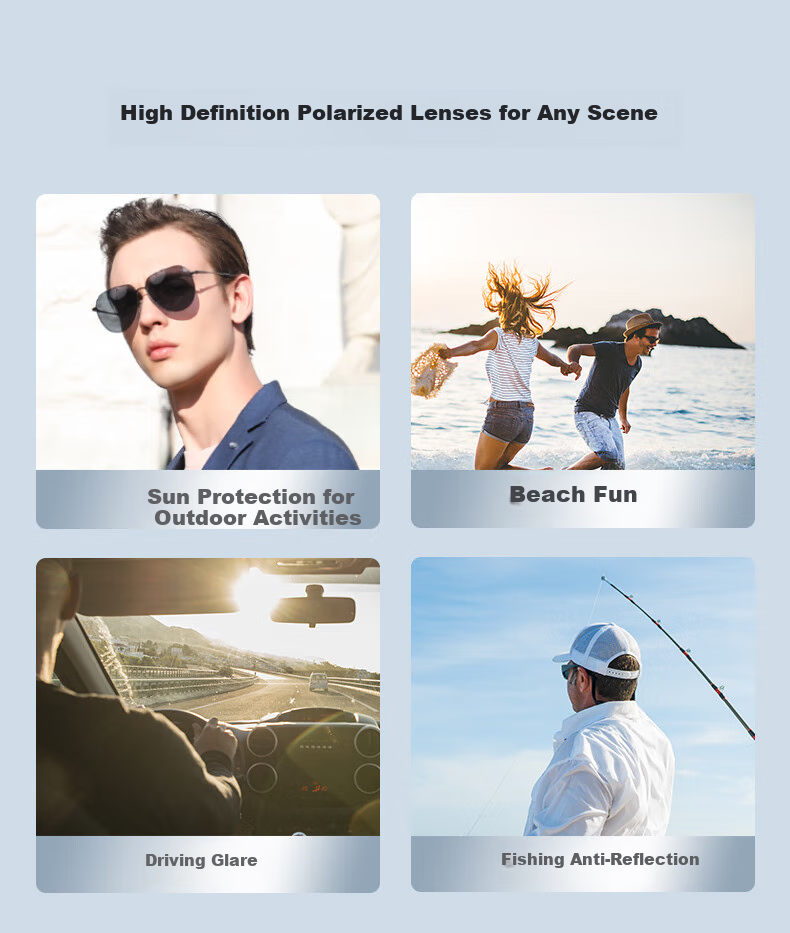 LOHO Classic Aviator Sunglasses, Polarized Sunglasses for Fishing And Driving, Specialized Polarized UV Protection, Gift for Me 8