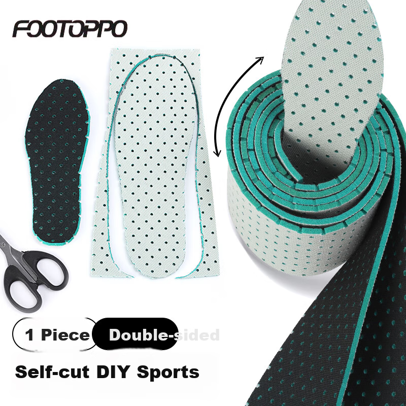 FOOTOPPO Children's Sports Shoe Inserts for Boys And Girls, Summer Soft Elastic Breathable Sweat-Absorbing Shoe Insoles, Cuttable