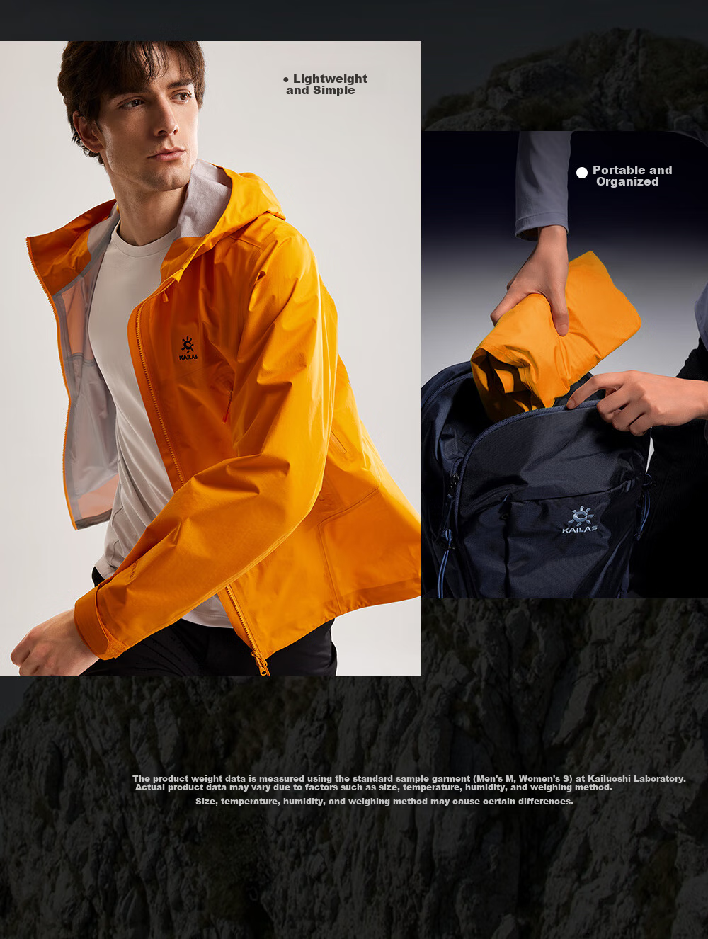 KAILAS [Celebrity Style] Bogda LT Hard Shell Jacket, 3L Waterproof And Windproof Outdoor Mountaineering Coat 8