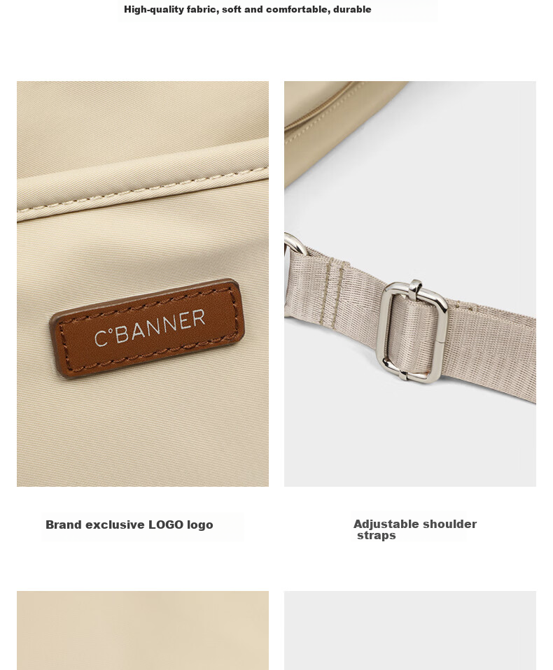 C.BANNER Handbag, Women's Large Capacity Crossbody Bag, Light Luxury Shoulder Bag, Simple And Fashionable Brand, Birthday Gift for Girlfriend on May 20 4