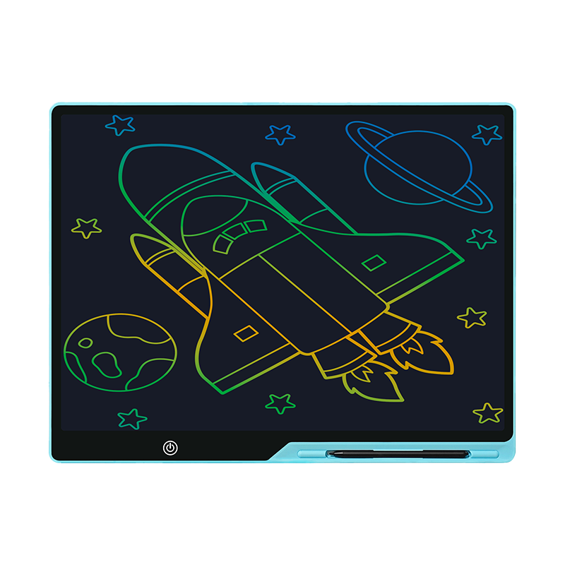 Newsmy 20-Inch Colorful Rechargeable Youth Edition LCD Large Screen Electronic Blackboard Writing Pad Children's Drawing Board Office Writing Tablet Boys Girls Children's Day Birthday Gift Blue