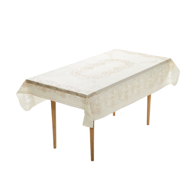 HOUSEWARE Waterproof, Oil-Proof, And Scald-Resistant PVC European-Style Table Mat, Thickened Dining Table Cover, 135*180cm, Aierber