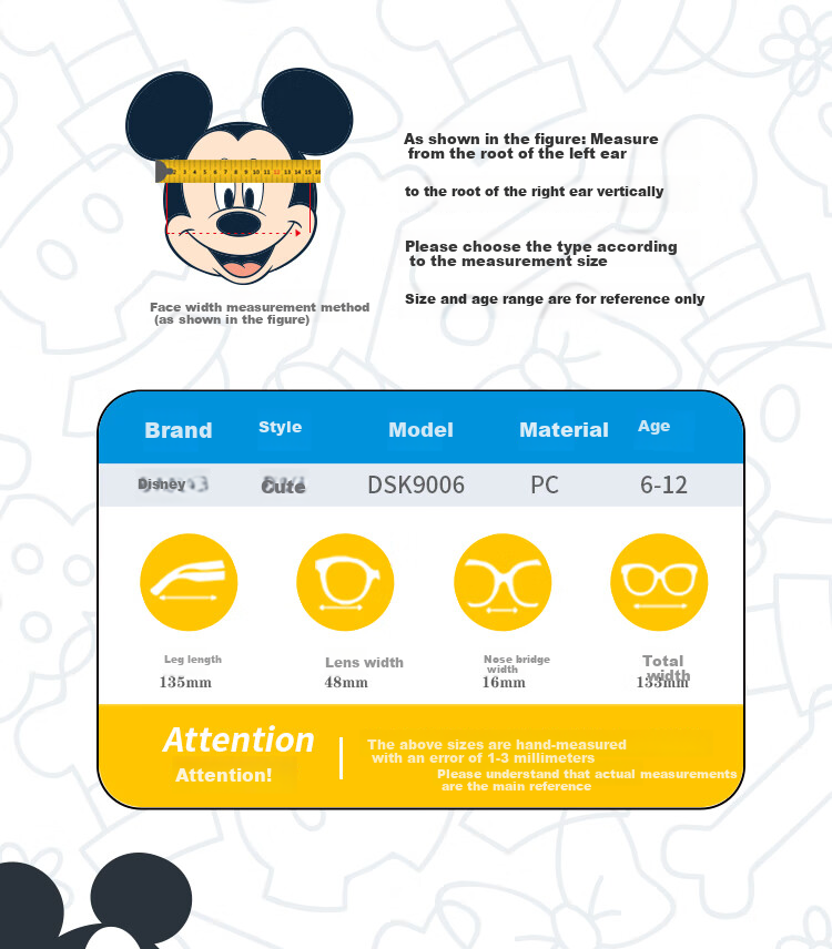 Disney Children's Sunglasses for Boys And Girls, Kids' UV Protection Glasses, Travel Sunglasses, Christmas Gift for Childre 7
