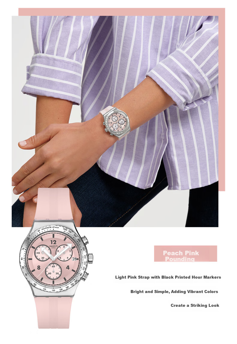 Swatch Swiss Watch, Three-Eye Chronograph Trendy Business Men's Quartz Watch, Holiday Gift, Canyon Explorer 4