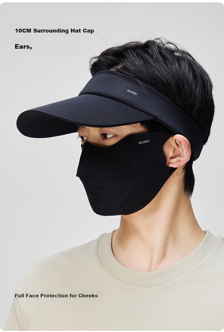 JIUMU Sun Protection Hat for Men, Sun Visor Cap, Sun Hat, Visor Cap, Running And Hiking Hat, Fishing Hat, Summer UV Protection Hat 6