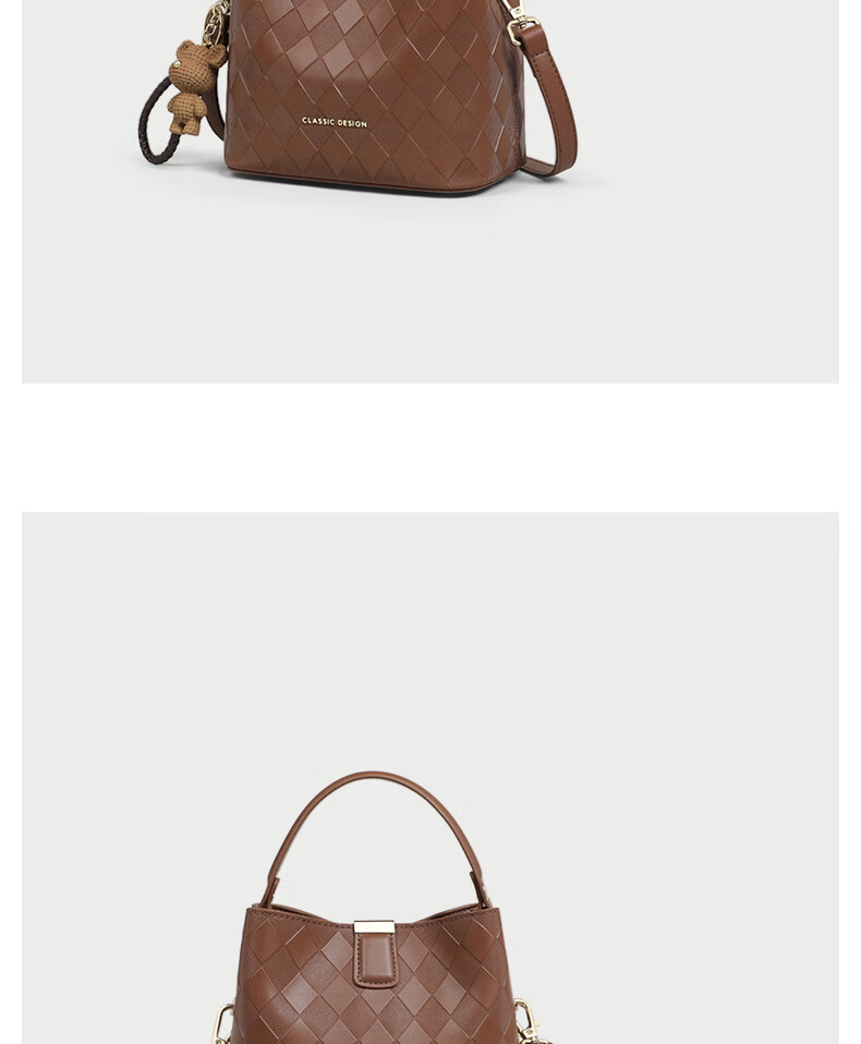 YUYULA Leather Handbag, Women's Crossbody Bucket Bag, Commuter Luxury Shoulder Bag, Birthday Gift for Wife Or Girlfriend on May 20th 14