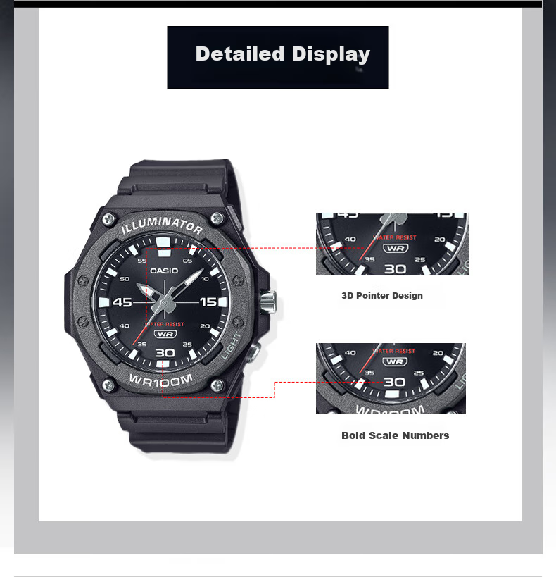 Casio Watch for Men, Students, Sports, Electronic, Children's Japanese And Korean Style, Gift for Boyfriend MW-620H 2