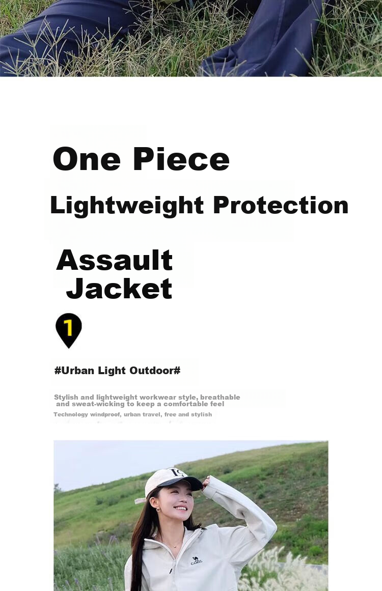 CAMEL Outdoor Windproof And Waterproof Mountaineering Jacket for Men And Women [Zeus] 3538A 3