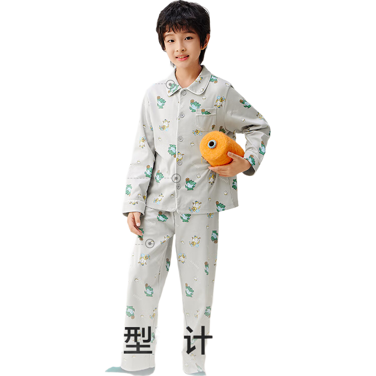 BALABALA Children's Pajama Set, Boys And Girls Spring Home Wear [Ninigogo IP] 208925171201