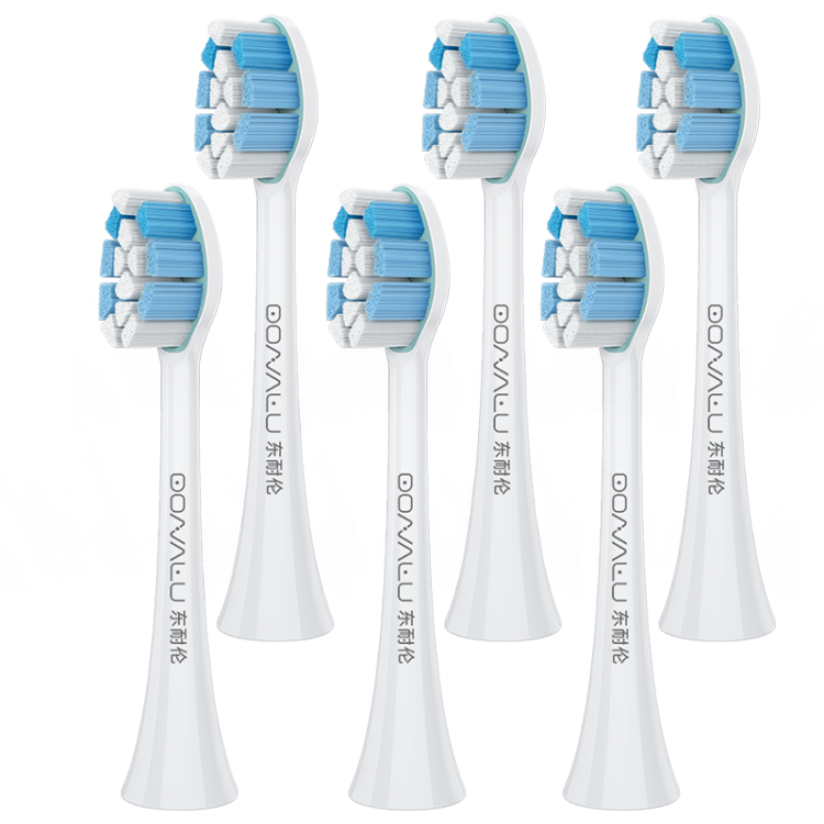 Dong Nai Lun Compatible with Philips Electric Toothbrush Heads, Suitable for HX6730/6063/3226/3216/9033/9023, Compatible with HX3/5/6/9, Gum Care Clean Type, 6 Pieces