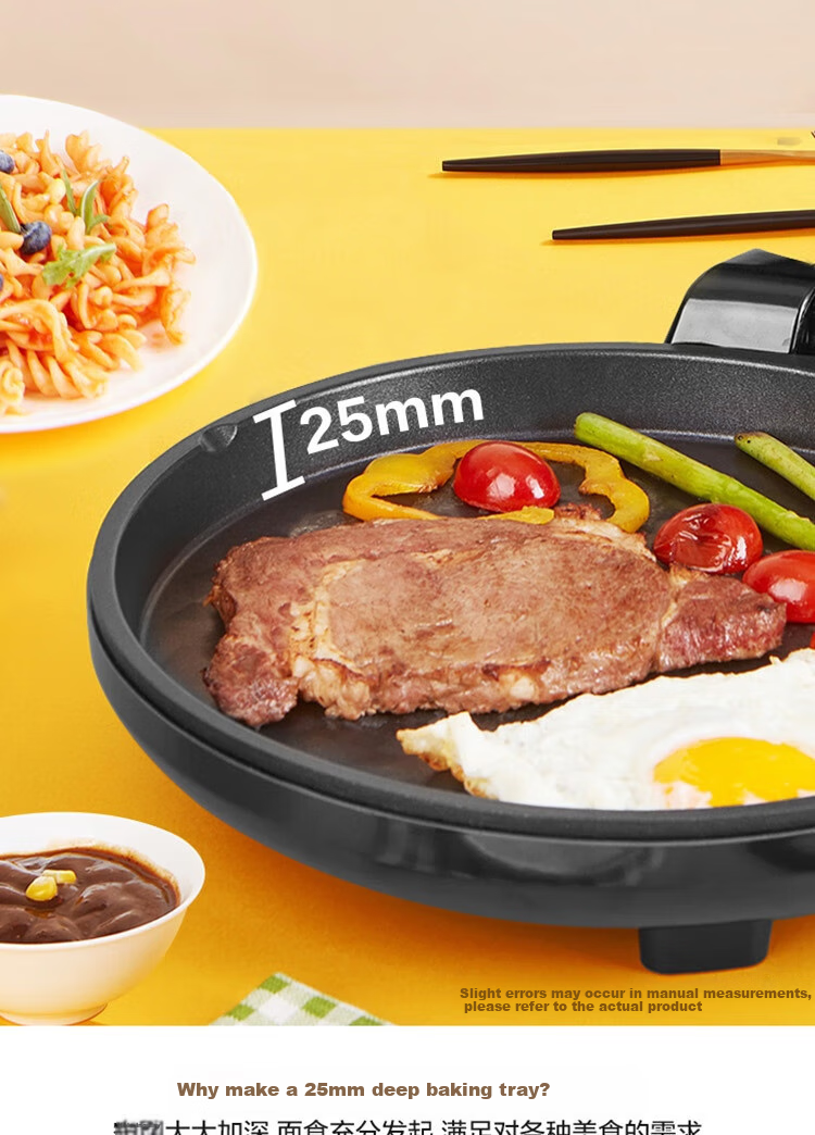 SUPOR Electric Griddle, Home Pancake Maker, Crepe Pan, Grill And Flatbread Machine, 26mm Deep, Breakfast Machine, Antibacterial Baking Tray, JJ30AQ648 6