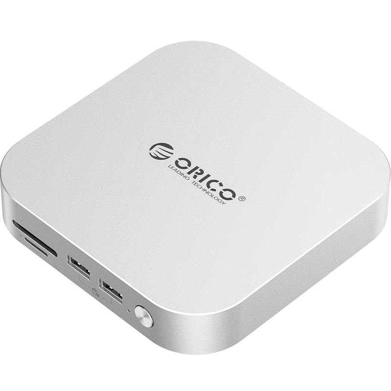 ORICO Expansion Dock for Mac Mini M6/M4, Hard Drive Enclosure M.2 External SSD Storage Expansion Base, Desktop Stand Hard Drive Expansion Dock MiniLink-M410P