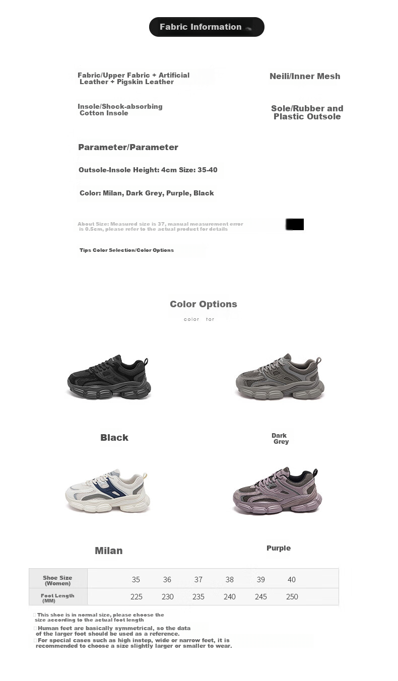 DAPHNE Gray Dad Shoes for Women, 2026 Summer New Style, Soft-Soled Mesh Sneakers, Thick-Soled Heightening Casual Shoes for Wome 2