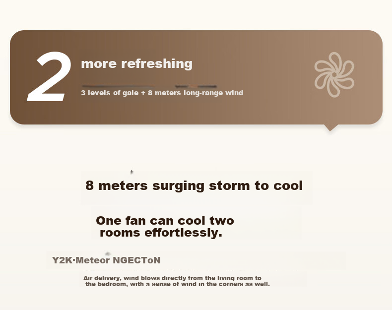 AIRMATE Electric Fan, Home Soft Wind Floor Fan, Desktop Small Fan, High Air Volume, Voice Control, Remote Control, Energy-Saving, Oscillating, Dormitory Seven-Blade Quiet Standing Fan FS35-SR106 6