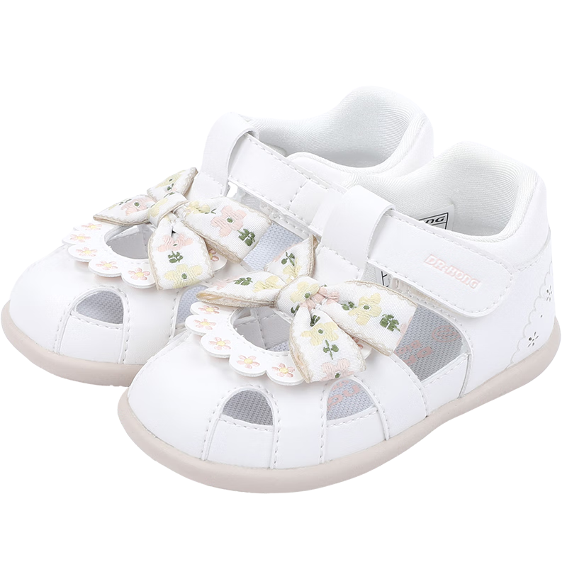 Dr. Jiang Toddler Walking Shoes Summer Girls Baby Cute Princess Children's Sandals 2S13A2027BW Beige/Blue Size 22