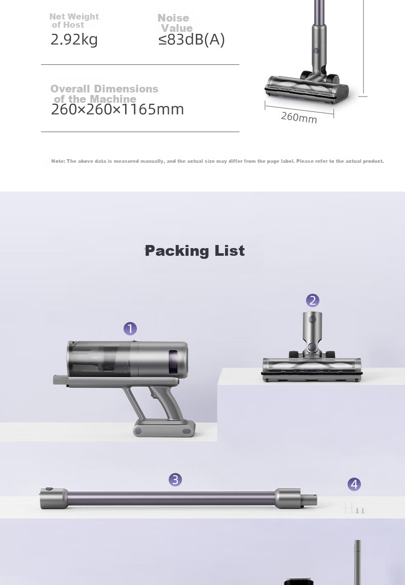 Haier Cordless Vacuum Cleaner with Long Battery Life, Handheld, Green Light Dust Indicator, Portable Cleaning And Dust Removal Machine [With Integrated Suction And Mopping Water Tank + Mattress Mite Removal Brush] S2 [New Year Gift] 19