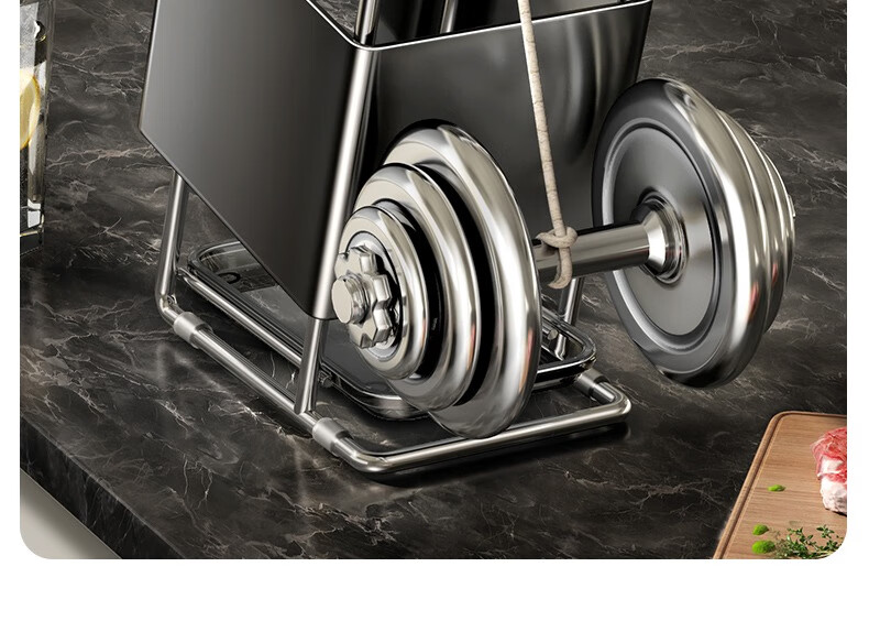 Jibaiju Kitchen Knife Rack Storage Chopsticks Holder Household Countertop Knife Stand Multifunctional Knife Organizer with Drip Tray 8