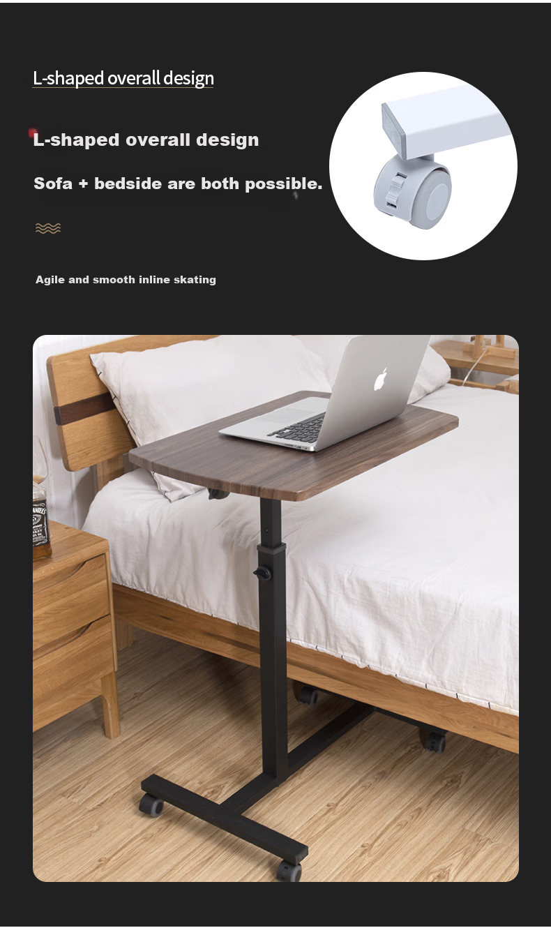 ECOLUS ERGODESK Mobile Height Adjustable Desk, Standing Desk, Computer Desk, Study And Lecture Pneumatic Height Adjustable LTT806WL 5