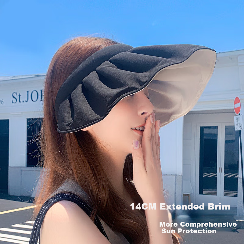 RED DRAGONFLY Sun Hat for Women, Summer UV Protection Shell Hat, Cycling Sunscreen Cap, Beach Visor Hat for Wome