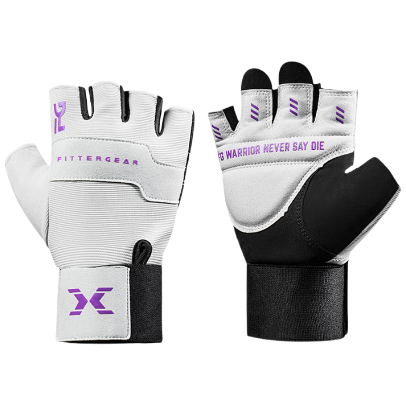 FITTER GEAR Fitness Gloves Wrist Wraps Pull-Up Bar Bench Press Training Equipment Deadlift Anti-Slip Callus Prevention for Men