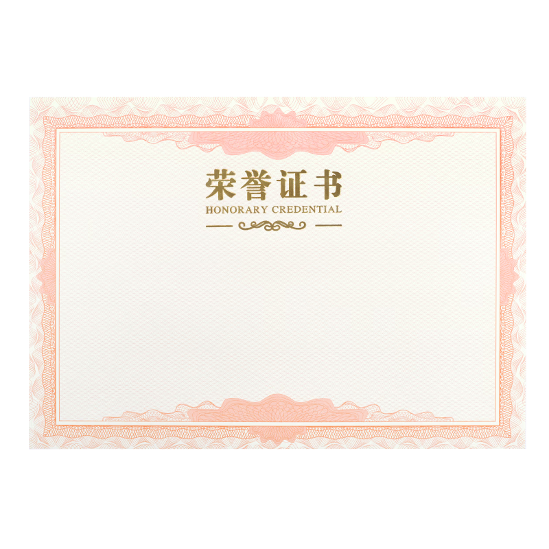 DSB Honor Certificate Inner Core Large 12k Blank Award Certificate Inner Pages Commendation Letter Outstanding Employee Honor Certificate 12k (A4) Inner Core - 20 Sheets 051044