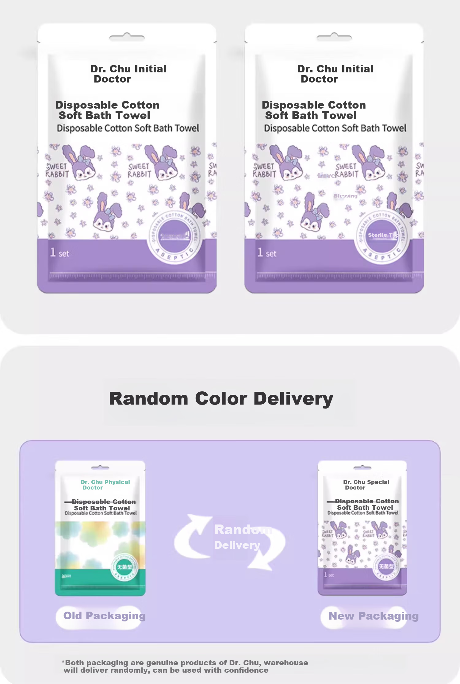 Dr. Chu Disposable Thickened Large Quick-Dry Hair Cap Strong Absorbent Independent Pack Shower Cap Travel Hair Wrap 14