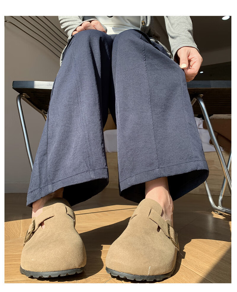 LangSha Women's Summer Thin Harem Radish Pants Granny Style Slim Fit 2025 New Petite Naifu Trousers 19