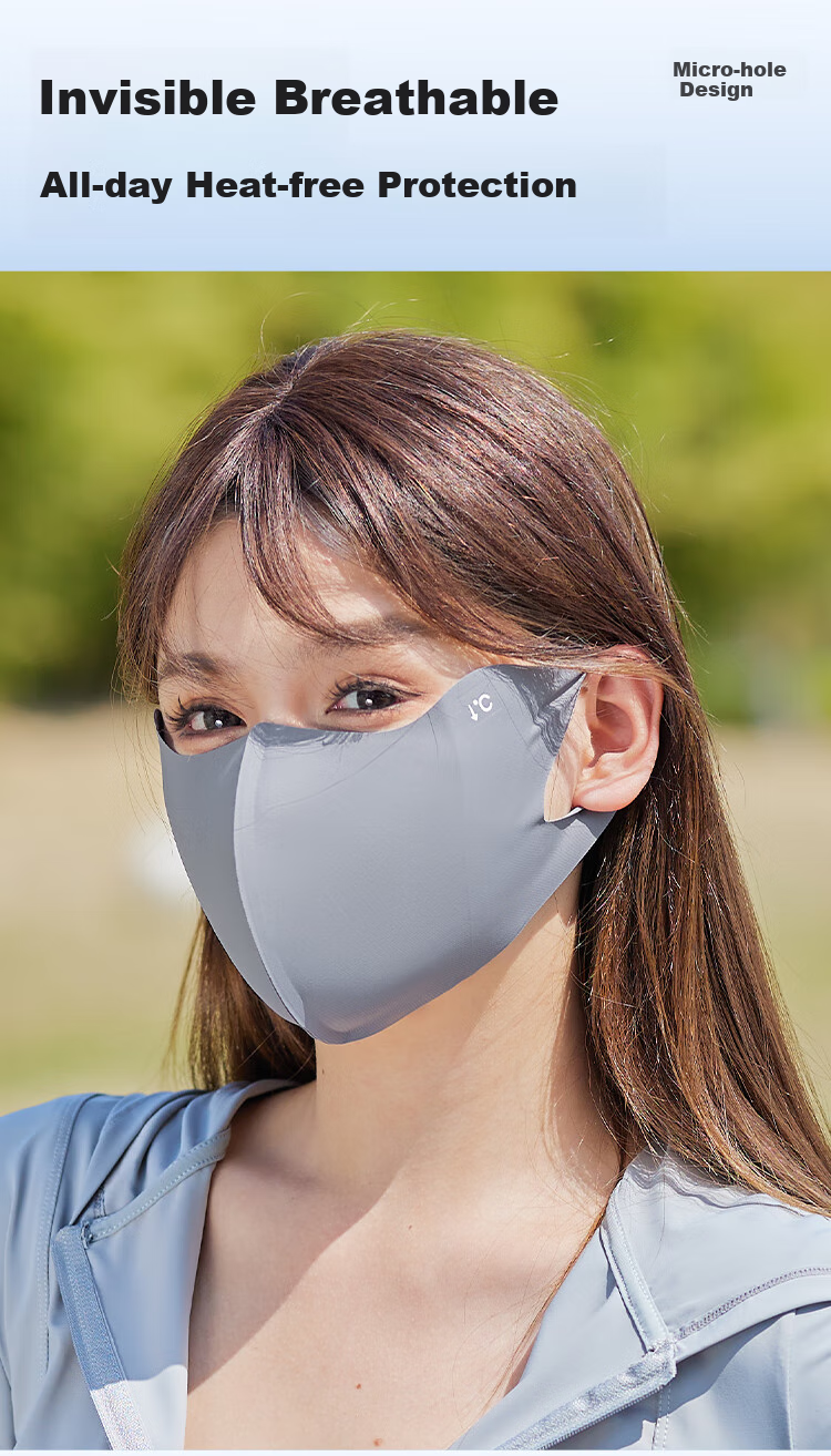 FitonTon Sun Protection Face Mask for Women, Summer UV Protection Mask, Seamless Breathable Cycling Outdoor Driving Sunshade UV Protection Face Shield 8