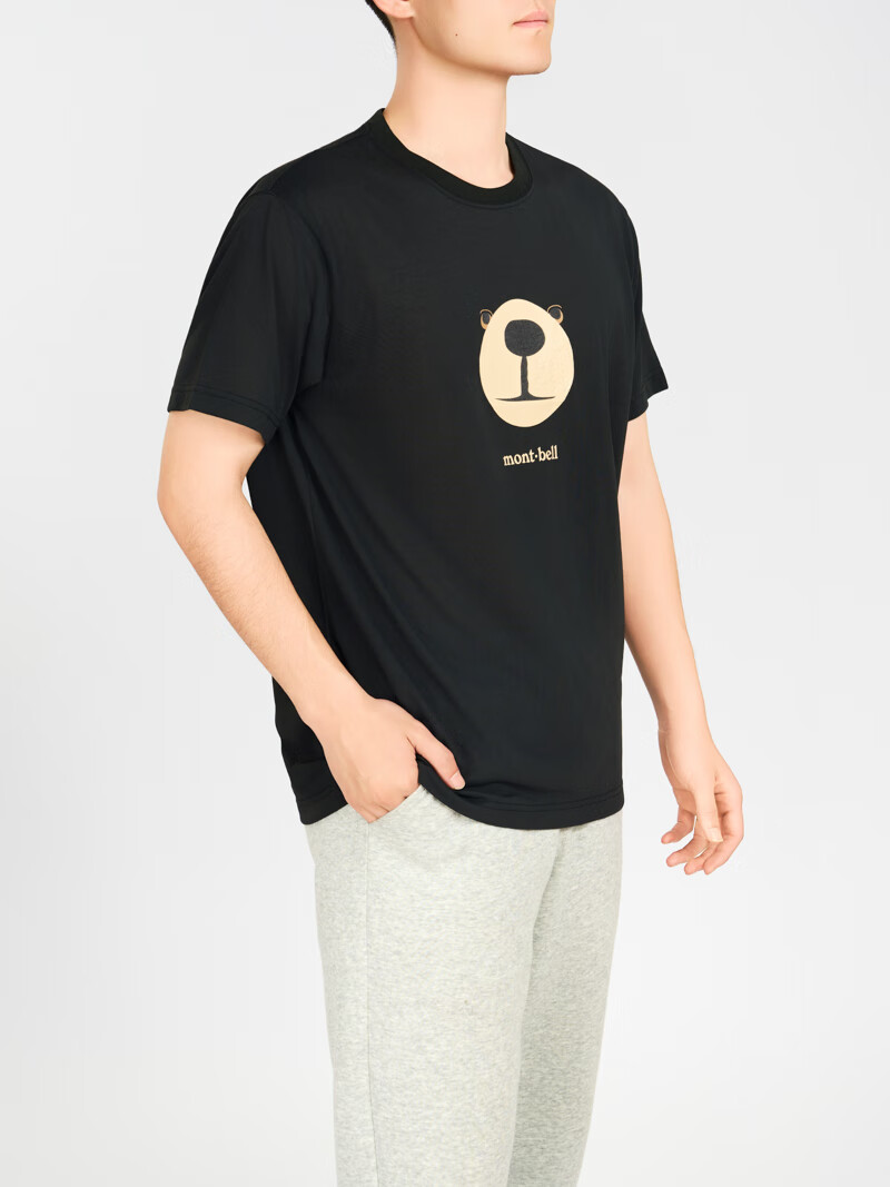 Mont·bell Outdoor Commute Quick-Dry Breathable Short-Sleeve Couple's Bear T-Shirt 1114735 4
