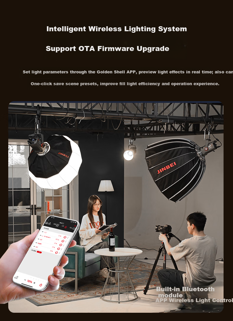 JINBEI JL-220W Single Light Standard Configuration, White Light Fill Light 9