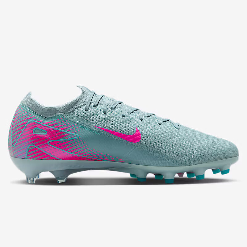 NIKE Men's Soccer Cleats, Jike VAPOR 16 AG Short Studs, Sports Shoes, FQ8693-301, Blue/pink, Size 43 2