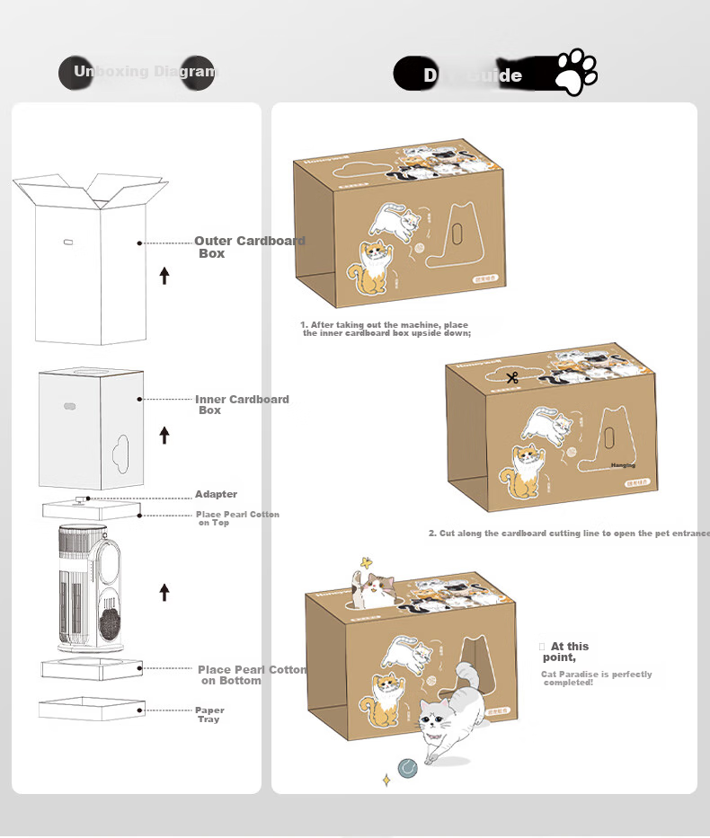 Honeywell Pet Air Purifier for Cats, Removes Cat Hair, Formaldehyde Odors, Allergens, Sterilizes And Disinfects, Mother And Baby Grade, Zero Ozone Leakage, Hohabao H-Cat Hub 12